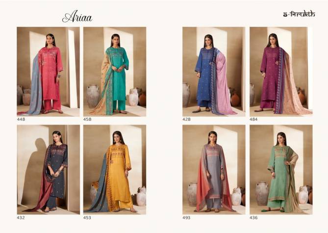 Ariaa By S Nirukth Cotton Stain Printed Dress Material Wholesale Clothing Distributors In India